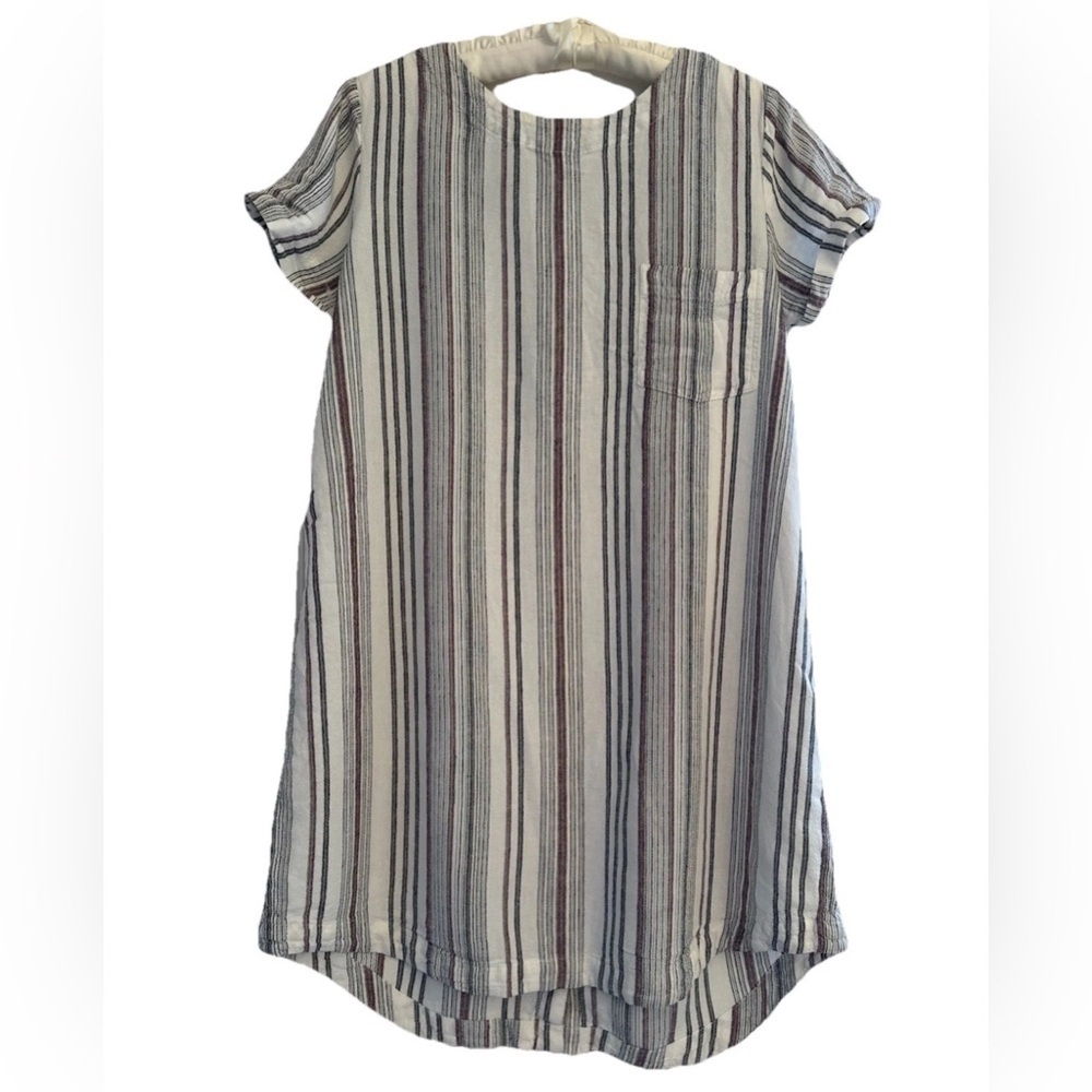 Cloth & Stone for Anthropologie Striped Linen Blend Tunic Dress –‎ Women’s M